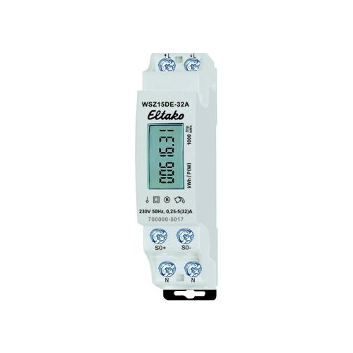 28032615 Eltako WSZ15DE-32A Wechselstromzähler ungeeicht Produktbild Additional View 1 L