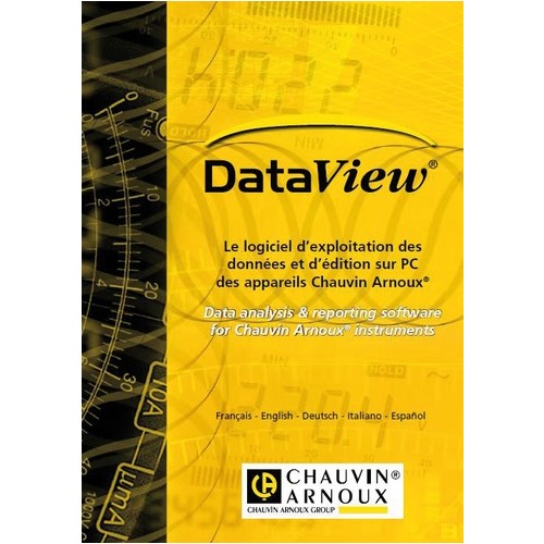 P01102095 CHAUVIN ARNOUX DATA VIEW Protokoll- Auswerte Software für Windows Produktbild Front View L