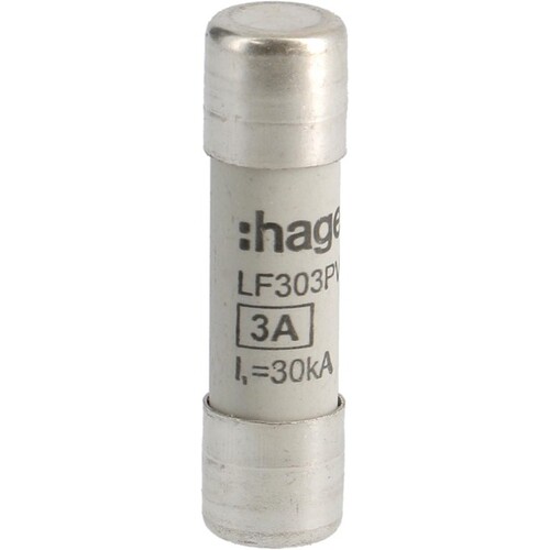 LF303PV HAGER Sicherung PV 10x38 mm 1000V DC 3A Produktbild Additional View 1 L