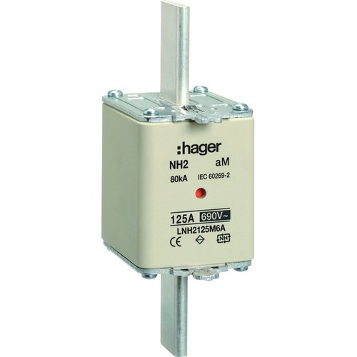 LNH2125M6A HAGER NH-Sicherungseinsatz NH2 aM 690V 125A Produktbild Additional View 1 L