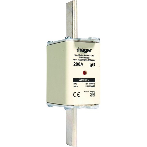 LNH2200M6 HAGER NH-Sicherungseinsatz NH2 gG 690V 200A Produktbild Additional View 1 L