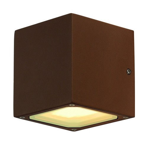 232537 SLV SITRA CUBE Wandleuchte Rostbraun 2xGX53 max.9W Produktbild Additional View 1 L