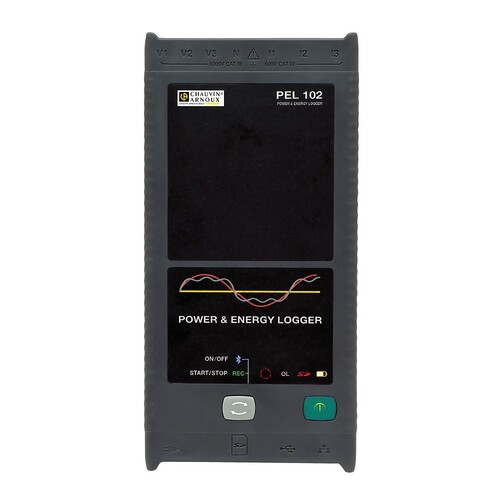 P01157152 CHAUVIN ARNOUX PEL102 Power & Energy Logger ohne Stromzangen Produktbild Front View L