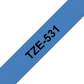 TZE 531 Brother Schriftb. 12mm Band Blau Schrift Schwarz Produktbild