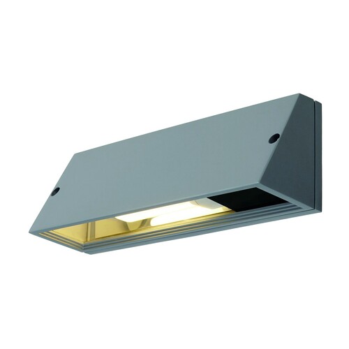 230034 SLV PEMA® SQUARE Wandleuchte E27 max.15W silbergrau Produktbild Additional View 1 L