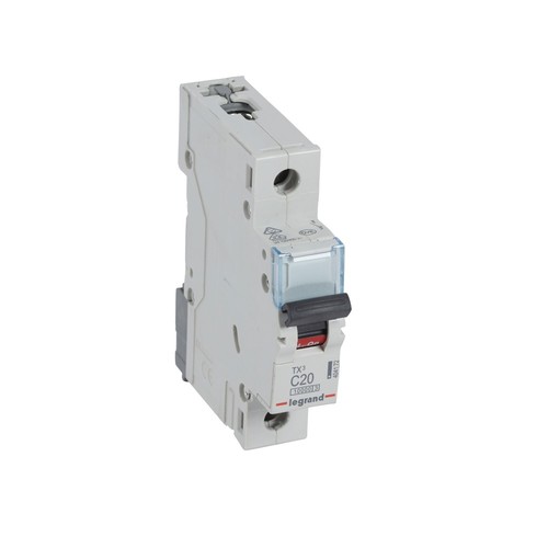 404172 Legrand TX3 LS C20A 1P 10KA 1M LS-Schalter Produktbild Additional View 3 L