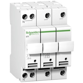 A9N15658 Schneider E. Sicherungs- träger 3P+N 10,3X38 Produktbild front M