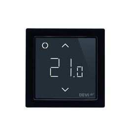 140F1143 DEVIreg Smart Uhrenthermostat schwarz RAL9005 Design m. AppSteuerung Produktbild