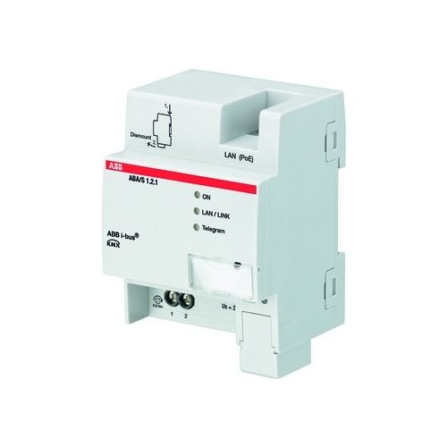 ABA/S 1.2.1 ABB KNX Logik Controller grafischer Editor, LAN, REG 4TE Produktbild Additional View 3 L