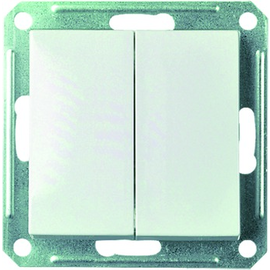 361664 Elso Doppel-Wechselschalter reinweiß Produktbild front M