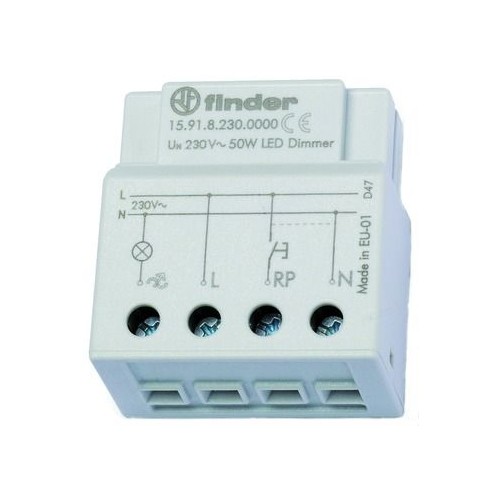 15.91.8.230.0000 Finder Elektronischer Dimmer, auch für LED Produktbild Additional View 2 L