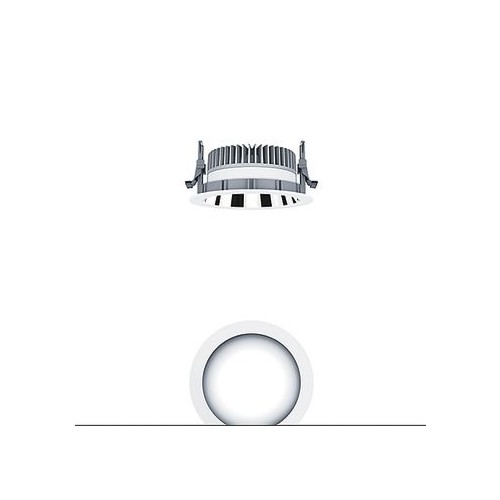 60815843 Zumtobel PANOS EVO R150L 16W LED840 AL WH LED Decken Einbauleuchte 1 Produktbild Additional View 2 L