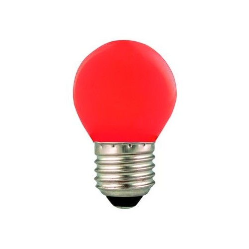 30962 Scharnberger+H. LED Tropfenform 45x73mm E27 240VAC 1W 12Lm rot Kunststo Produktbild Additional View 1 L