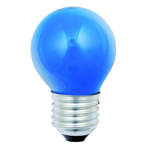 30529 Scharnberger+H. LED Tropfenform 45x73mm E27 240VAC 1W 12Lm blau Kunstst Produktbild Additional View 1 L