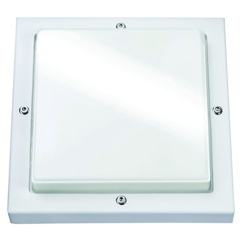 611188 Eltropa Bassi Wand/Deckenleuchte IP65 10W 580lm ws-matt inkl.Dämmerungss. Produktbild Front View L