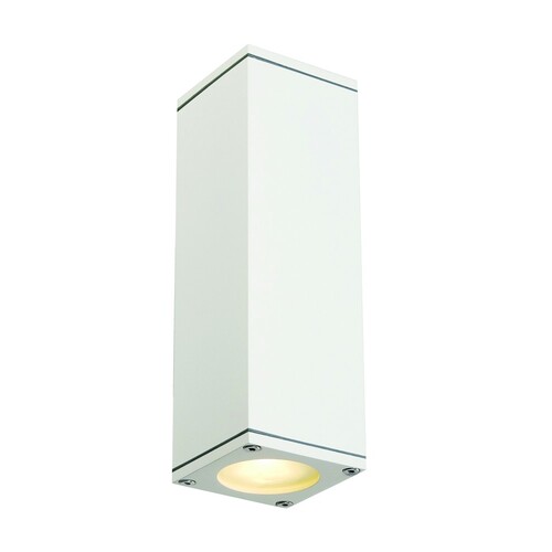 229531 SLV THEO UP/DOWN OUT Wandleuchte, eckig, weiss, GU10, max. 2x35W Produktbild Front View L