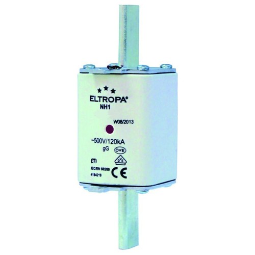 12213360 Eltropa NH Sicherungseinsatz gLgG NH1 50A 500V AC / DC 220V Produktbild Front View L