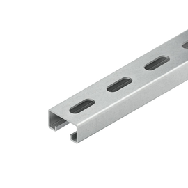 873104 Niedax 2986/100 FL Ankerschiene, C Profil SW 18 mm, 40x22x100 mm, t=2,0 Produktbild front M