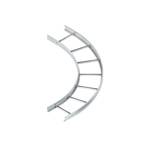 903788 Niedax KLBG 100.503 Bogen 90°, groß, 100x500 mm, mit gelochten Seitenh Produktbild Front View L