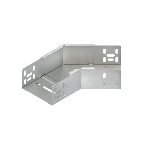 547500 Niedax RBA 110.200 F Bogen 45°, 110x202 mm, mit ungelochten Seitenholmen Produktbild Front View L