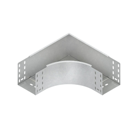 548002 Niedax RES 110.100 F Bogen 90°, 110x102 mm, mit ungelochten Seitenholmen Produktbild front M