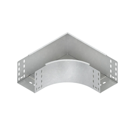 548101 Niedax RES 110.200 F Bogen 90°, 110x202 mm, mit ungelochten Seitenholmen Produktbild front M