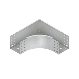 548507 Niedax RES 110.550 F Bogen 90°, 110x552 mm, mit ungelochten Seitenholmen Produktbild front M