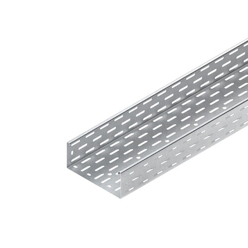 235001 Niedax RL 85.600 F Kabelrinne, 85x600x3000 mm, t=1,0 mm, gelocht inkl. Produktbild Front View L