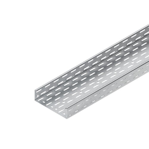 222605 Niedax RS 60.100 Kabelrinne schwer, 60x100x3000 mm, t=1,5 mm, geloc Produktbild Front View L