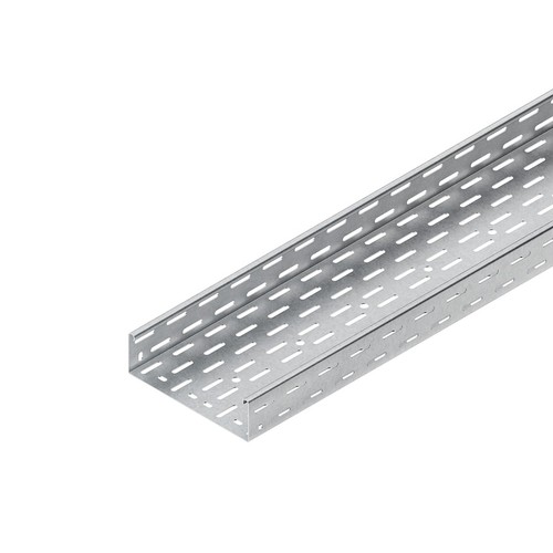 222803 Niedax RS 60.200 Kabelrinne schwer, 60x200x3000 mm, t=1,5 mm, geloc Produktbild Front View L