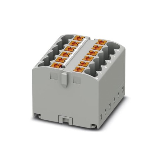 3273416 Phönix PTFIX Verteilerblock 2,5 Grau, Klebesockel, 12-polig Produktbild Additional View 4 L
