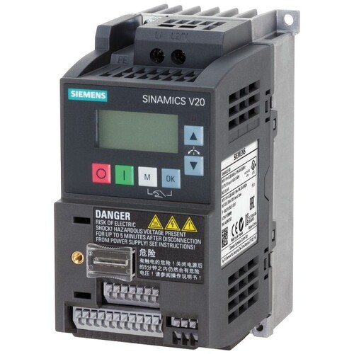 6SL3210-5BB17-5UV1 Siemens SINAMICS V20, 1AC230V 0,75KW UNGEFILTERT Produktbild Additional View 4 L