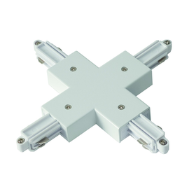 143161 SLV X Verbinder für 1 Phasen HV Stromschiene, Aufbauversion weiss Produktbild