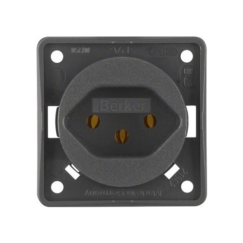 962492505 Berker BERKER INTEGRO SSD mit Schutzkontakt Schweiz Typ 13 anthrazit  Produktbild Additional View 2 L