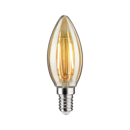 28524 Paulmann LED Vintage Kerze 2W E14 230V Gold 1700K Produktbild Front View L