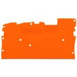 2022-1392 Wago Abschluss  und Zwischenplatte 1 mm dick orange Produktbild Additional View 1 S