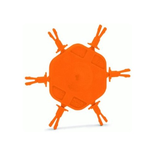 2022-100 Wago Träger mit 6 Kodierstiften zur Kodierung der Federleisten orange Produktbild Additional View 1 L