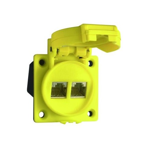 RJ45K13 ABL Daten-Einbaudose Produktbild Front View L