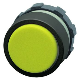 BS3D GE Benedict Drucktaste gelb m.Kunststoff Frontring schwarz Produktbild front M