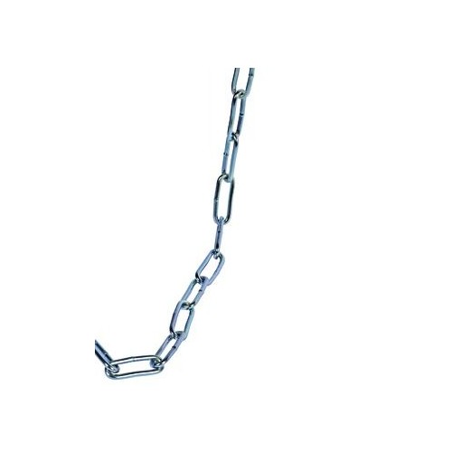 990089 Houben Rundstahlkette, galvanisch verzinkt Ø 3mm, C30 30m Bund, DIN 5686 Produktbild Front View L