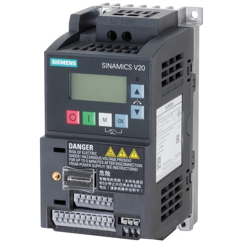 6SL3210-5BB13-7BV1 Siemens SINAMICS V20, 1AC230V 0,37KW Filter B Produktbild Additional View 4 L