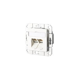 12297293 Eltropa 130C381102 I 93 Datendose UP 2x8pol, RJ45 Bu, C6A, rws Produktbild