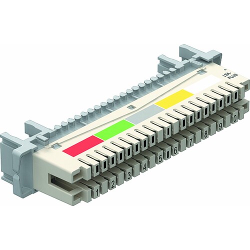 5084012 Obo LSA T LEI Trennleiste 10 Doppeladern für LSA Plus 40 polig   weiß Produktbild Additional View 2 L