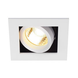 115511 SLV KADUX 1 GU10 Downlight, eckig,mattweiss, max. 50W Produktbild