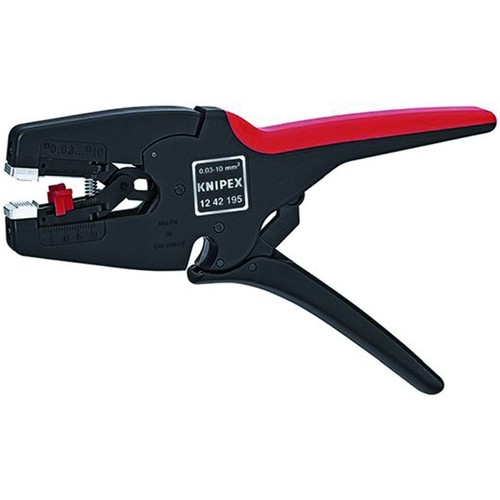 12 42 195 SB Knipex Automatische Abisolierzange MultiStrip 10 Produktbild Side View L