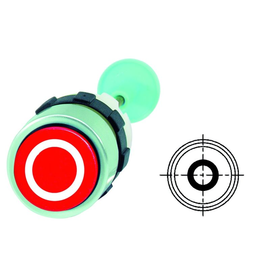 B3G0-31,5 Benedict Gehäusetaste rot O Austaste L=19,5-38,5mm Produktbild front M