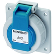 17006 Mennekes MENNEKES Schuko Anbausteckdose blau 16A 2P+E 230V IP68 Produktbild Additional View 1 S