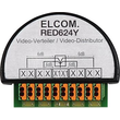 RED624Y Elcom ELCOM Video Verteiler 4fach UP 2D Video schwarz Produktbild Additional View 1 S