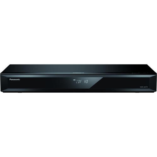 DMR-UBC70EGK Panasonic Blu-ray Recorder UHD mit Twin HD DVB C/T2HD Tuner, Produktbild Front View L