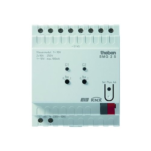 4910273 Theben THEBEN KNX SMG2S Mix Steuereinheit 1 10V 2fach REG Produktbild Additional View 1 L